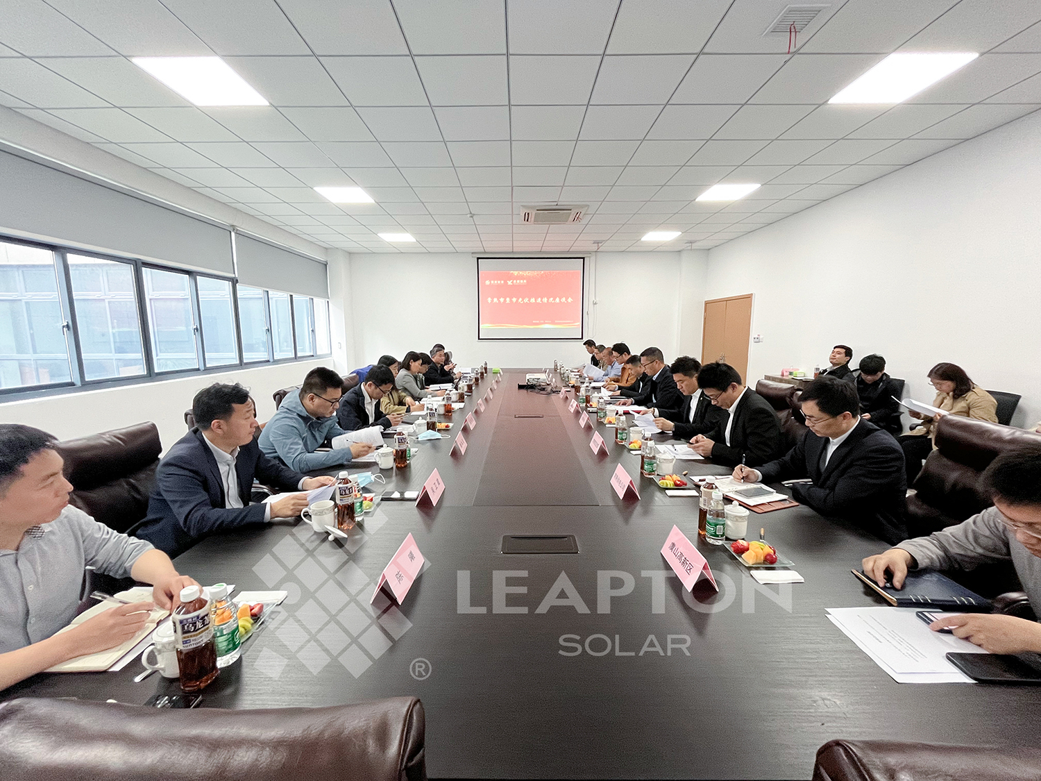 China National Energy Administration Visited Leapton Energy